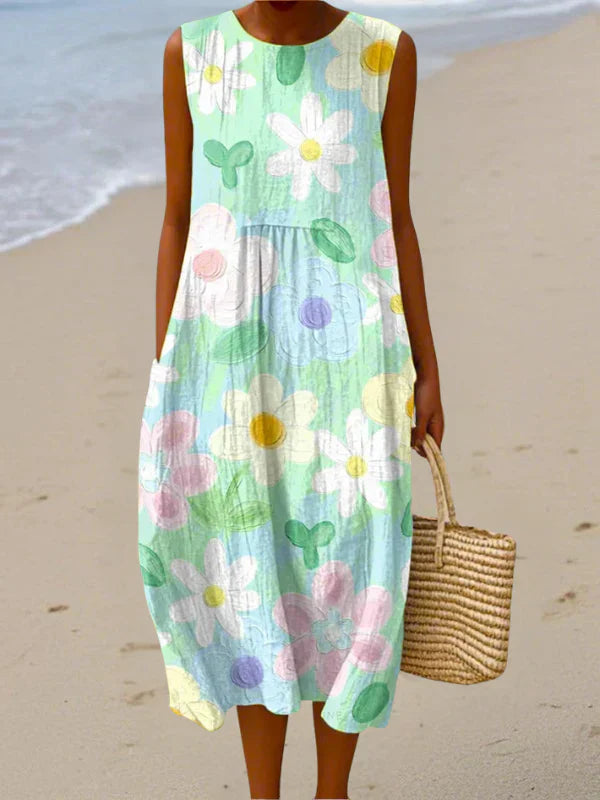 Erin | Fresh Floral Mint Dress