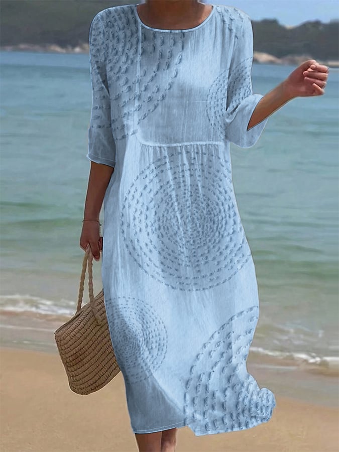 Lisa | Embroidered Casual Women's Dress.