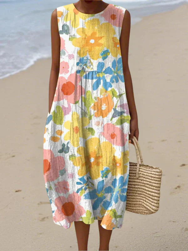 Ella | Colorful Cheerful Floral Dress