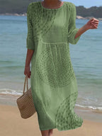 Patricia | Embroidered women's casual dress.