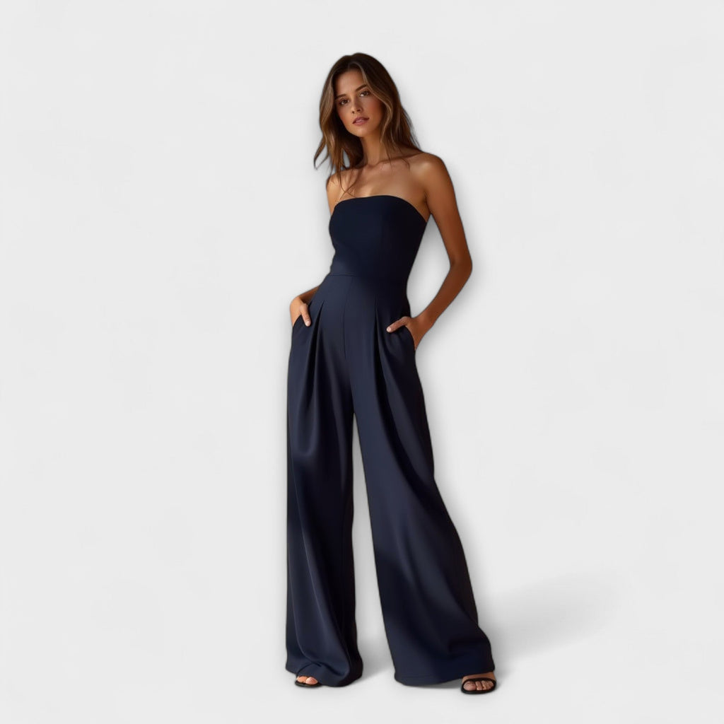 Kiora™ | Elegant strapless jumpsuit
