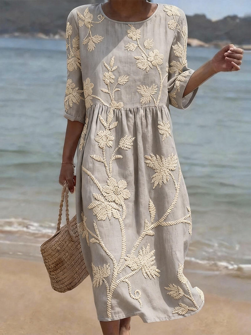 Diane | Casual Women's Dress with Floral Print.