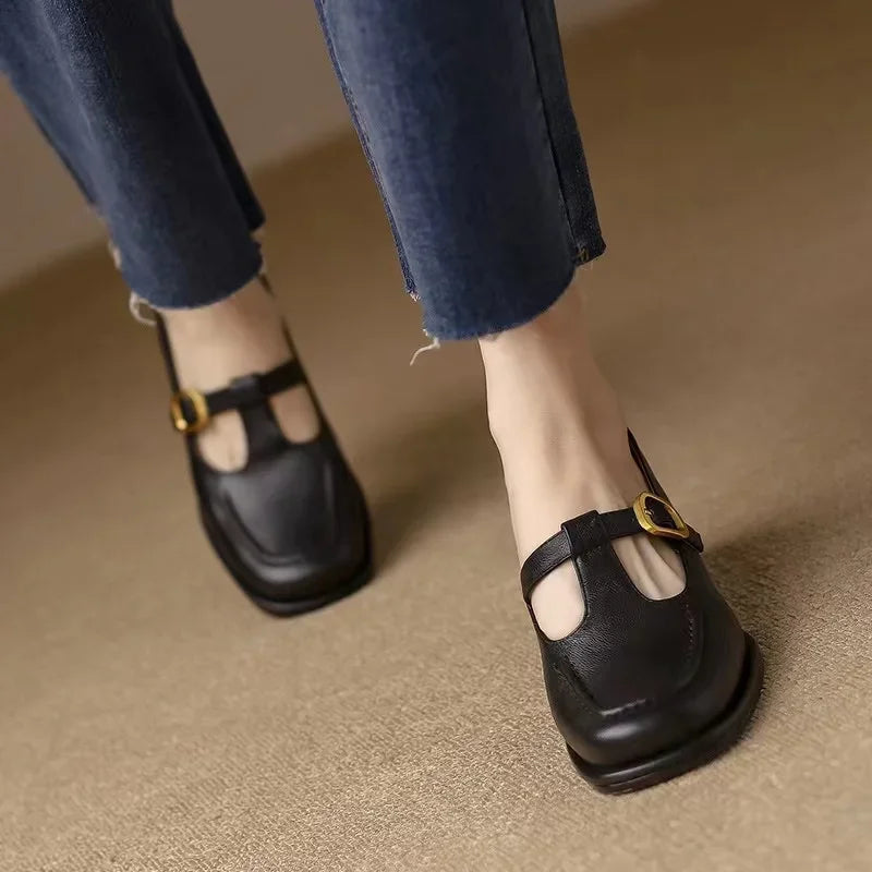 Olivia | Orthopedic T-Strap Shoes