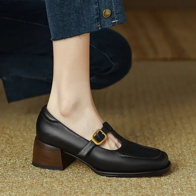 Olivia | Orthopedic T-Strap Shoes