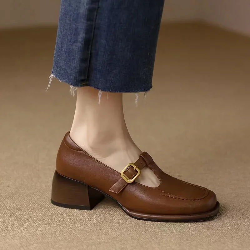 Olivia | Orthopedic T-Strap Shoes