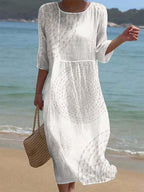 Karen | Embroidered casual women's dress.