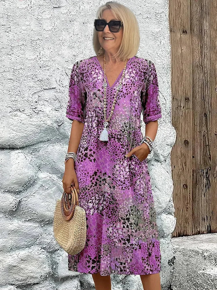 Karen | Light Dress with V-Neck