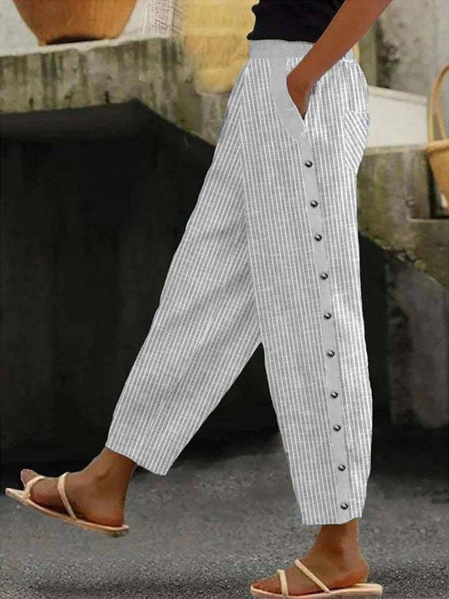 Linaya | Comfort Button Pants