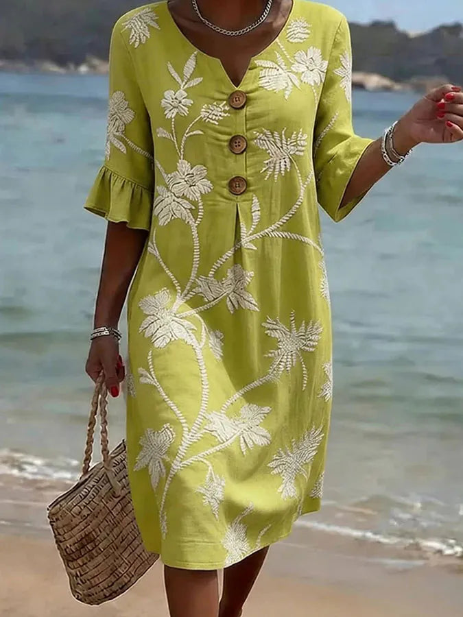 Rebecca | Women's Casual Dress with Floral Print.