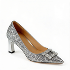 Lauren | Orthopedic Glitter Pumps