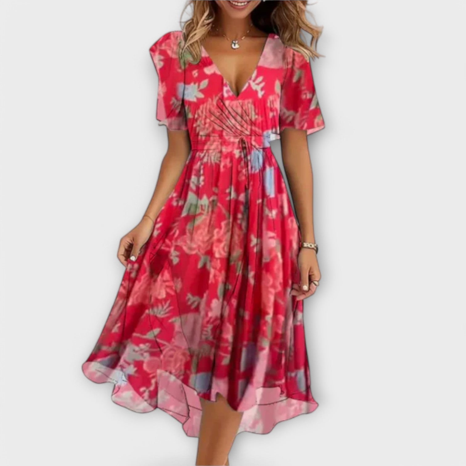 Bianca™ | Women's Dress with V-Neck