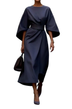 Maya™ | Elegant Lantern Sleeve Dress